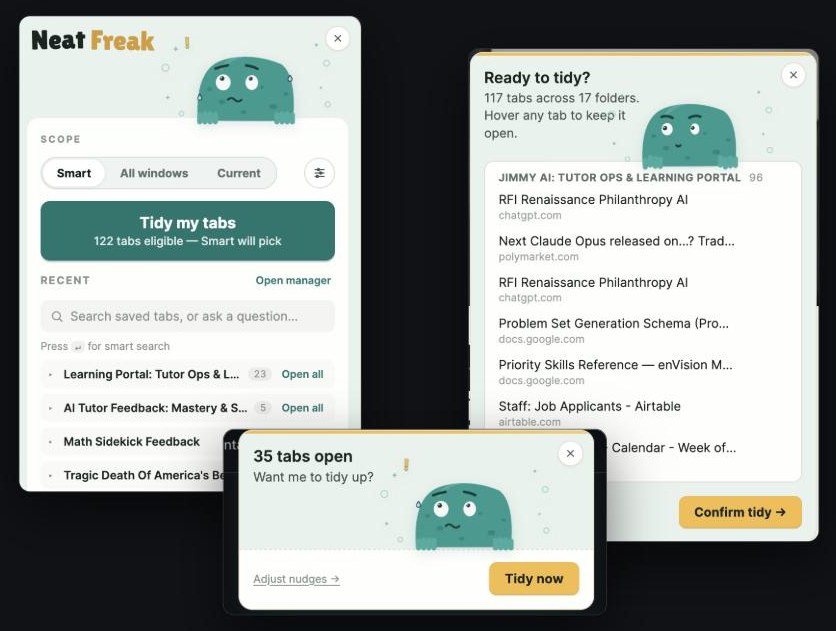 Neat Freak Chrome extension